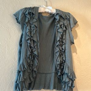 vest with ruffles